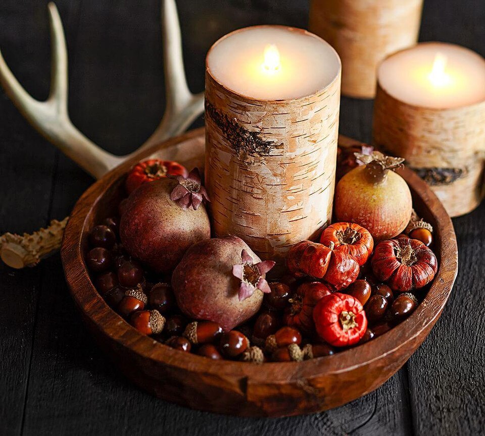 Premium Flicker Flameless Birch Wax Pillar Candle Pottery Barn Australia